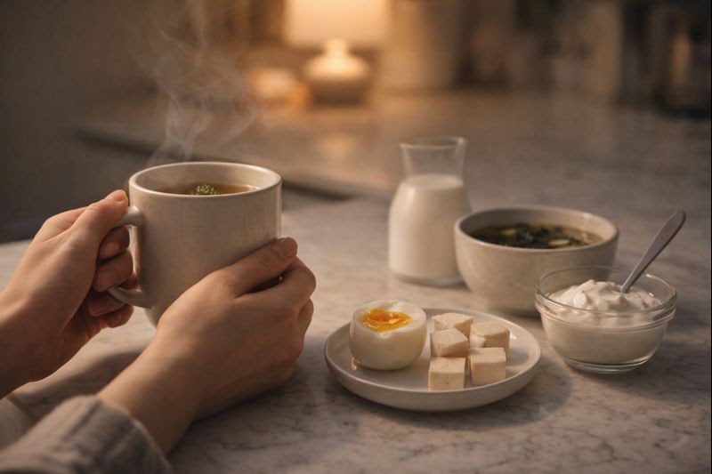 야식 당길 때 ‘진짜 허기’ 확인법: 따뜻한 차 10분 테스트 + 단백질 소량으로 해결