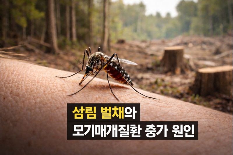 모기 질병이 늘어나는 진짜 이유? ‘삼림 벌채’로 생물다양성 감소→인간 흡혈 증가, 뎅기열·말라리아 위험 경고