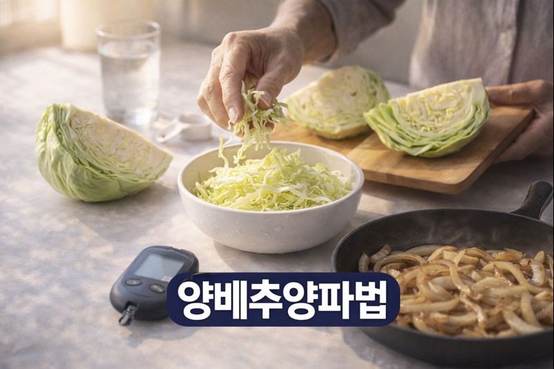 아침 공복 양배추 + 저녁 양파, 혈당 스파이크·체중에 변화가? 시너지 원리와 먹는 법 총정리