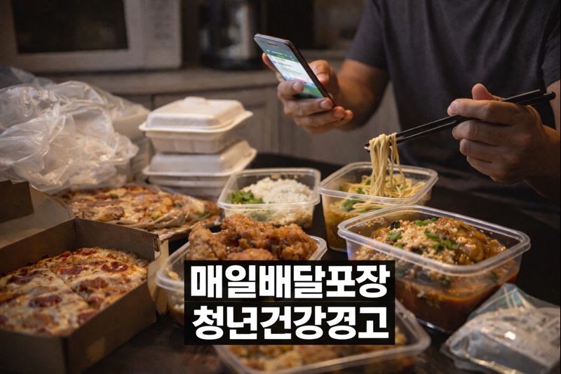 청년 3명 중 1명 매일 배달·포장…비만·당뇨·고혈압·심혈관질환 위험 커진다(미세플라스틱까지)