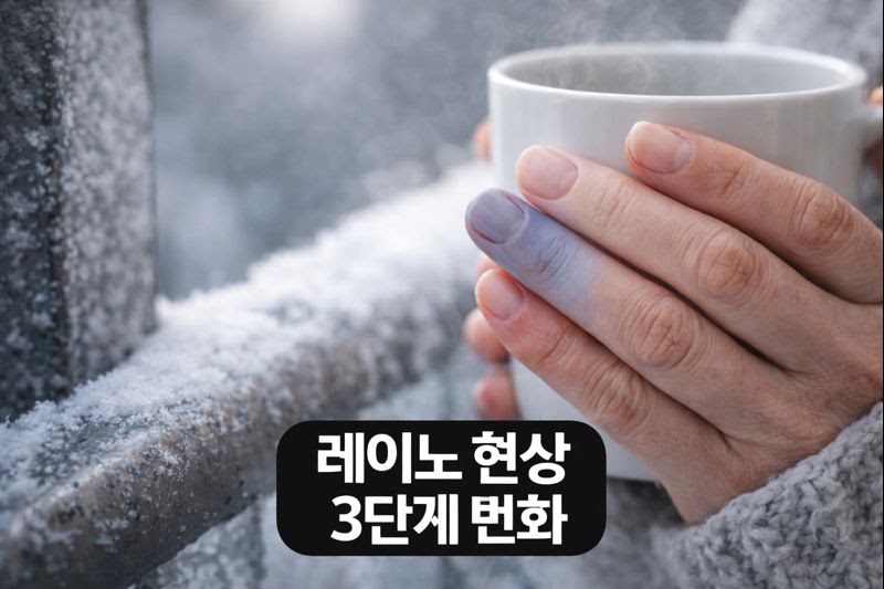 추위에 손가락 색이 하얗→파랗→붉게? 수족냉증 아닌 ‘레이노 현상’ 증상·원인·대처법