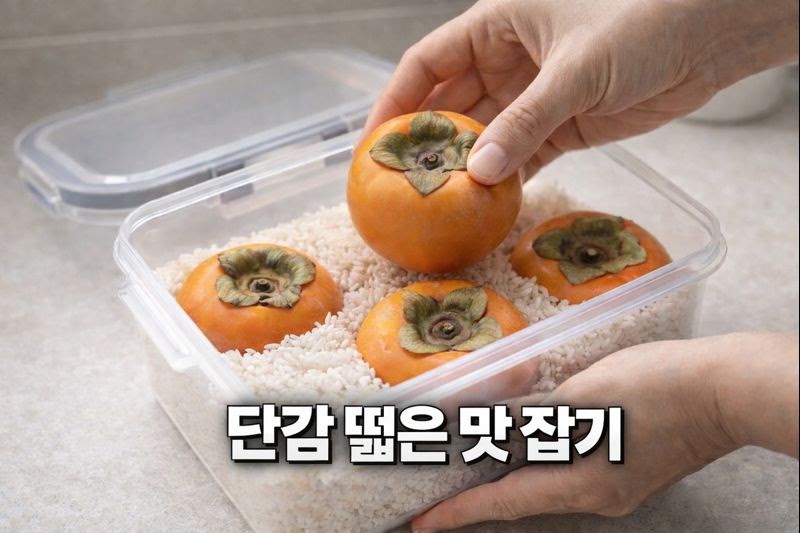 떫은 단감 맛없을 때? ‘생쌀’과 밀폐 보관하면 떫은맛 잡는 초간단 꿀팁