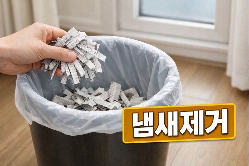 쓰레기통 냄새 제거, 신문지로 악취·습기 잡는 겨울 생활꿀팁