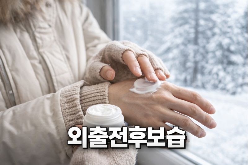 강추위에도 촉촉한 피부 비결: 외출 전 ‘보습막’ 만들고, 외출 후 ‘진정+보습’ 루틴