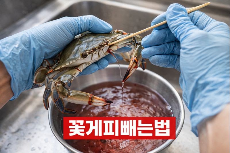 꽃게찜할 때 피를 꼭 빼야 하는 이유: 비린내·암모니아 냄새 잡고 고소함 살리는 핵심