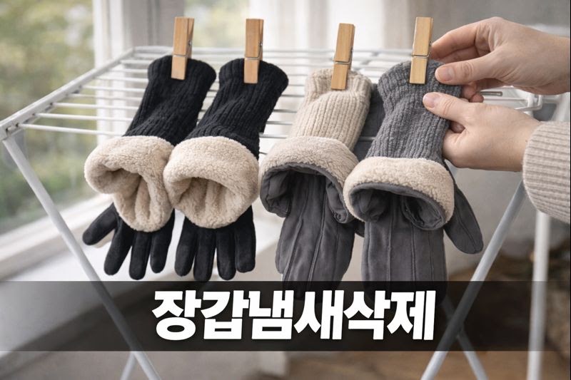 장갑 냄새 줄이는 법|벗자마자 뒤집어 말리면 땀 냄새가 덜해요