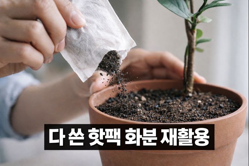 다 쓴 핫팩 재활용: 내용물 말려 화분에 소량 뿌리면 좋은 이유(철 성분)