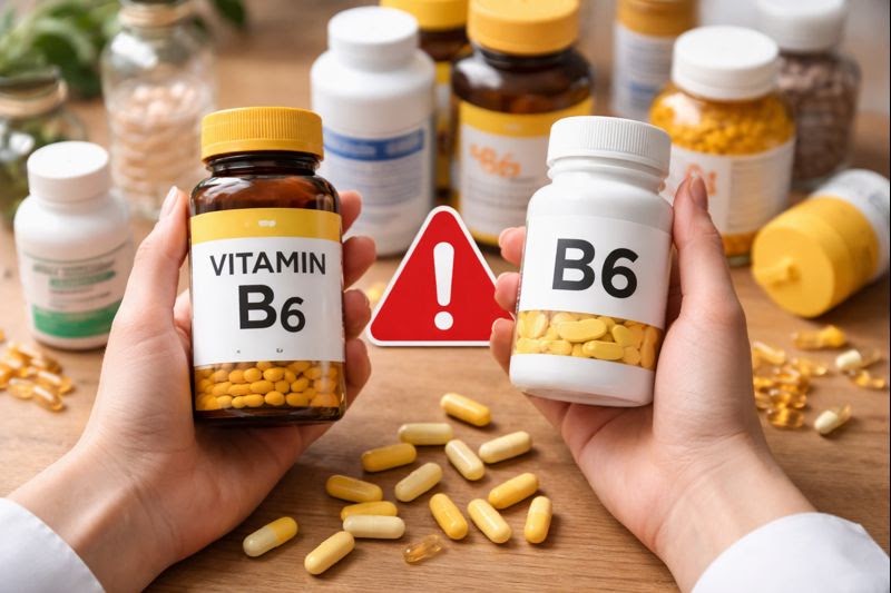 비타민 B6 과다복용 부작용: 팔·다리 감각이상 ‘감각신경병증’ 주의(하루 상한 50mg)