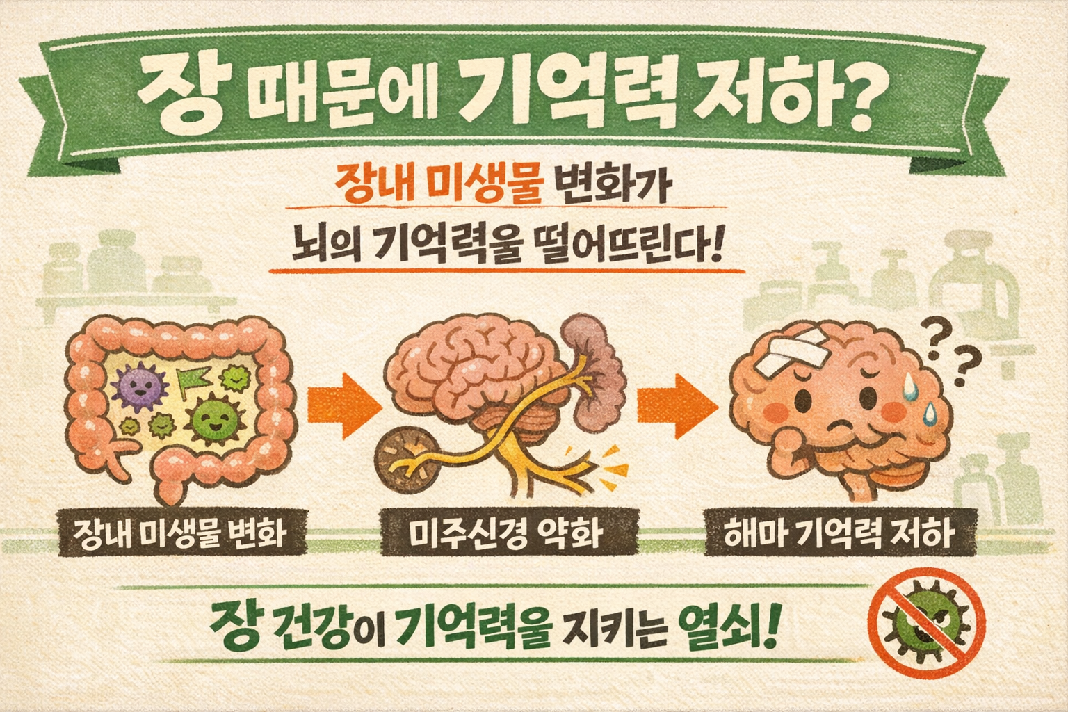 나이 들수록 기억력 떨어지는 진짜 이유, 뇌 아닌 장내 미생물과 미주신경이었다