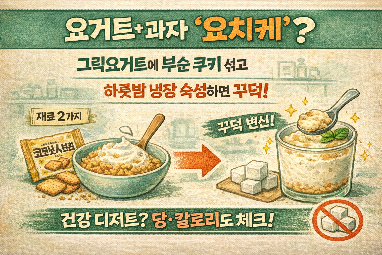 요거트+과자만 섞어 하룻밤…틱톡 유행 ‘요치케(요거트 치즈케이크)’ 칼로리·당류 함정까지