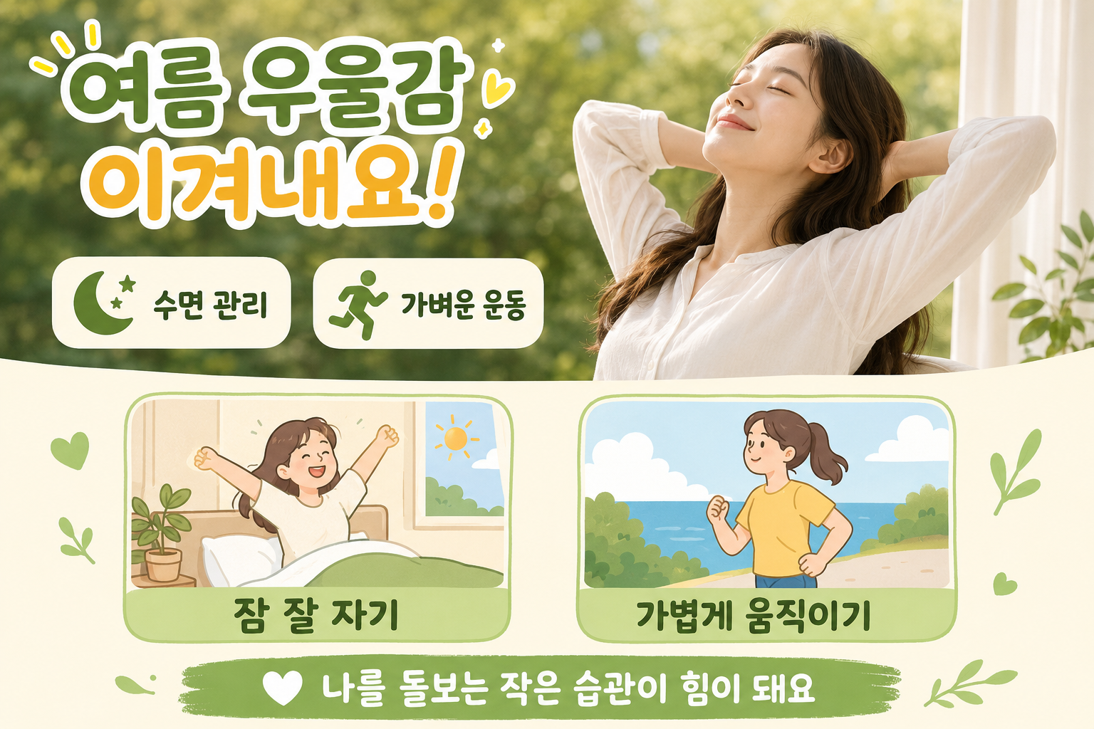 여름만 되면 우울하고 짜증? 열대야가 부르는 ‘여름 우울증’ 증상과 대처법