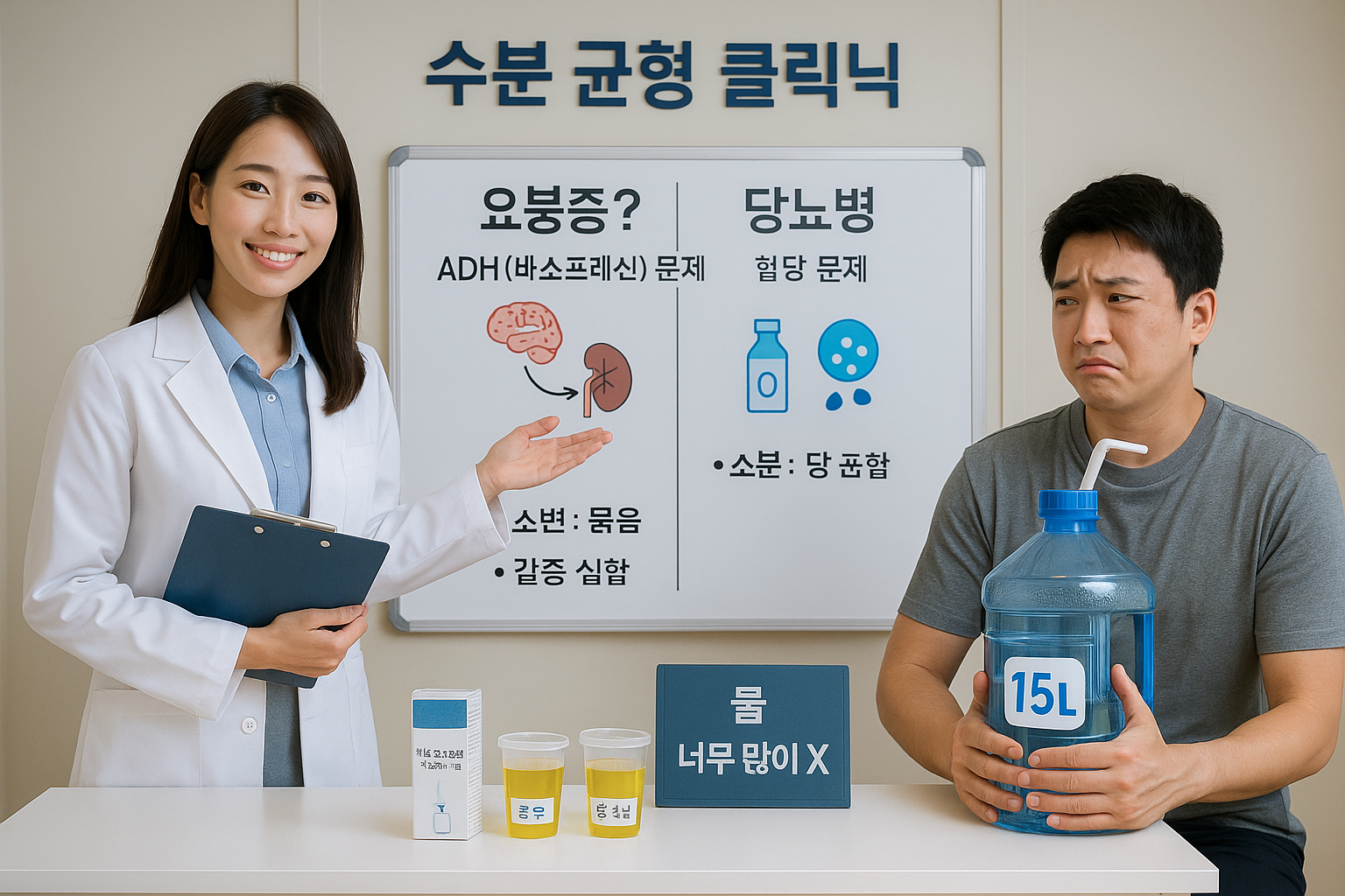 갈증·잦은 소변, 당뇨병만 아니다—요붕증(ADH) 증상·원인·치료·구별법