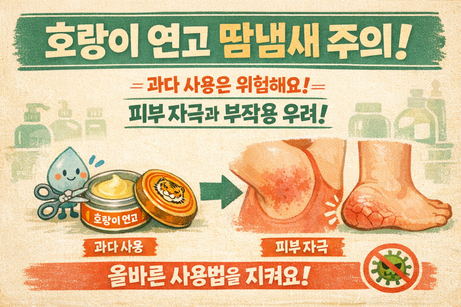 호랑이 연고로 땀냄새 없앨 수 있을까? 피부과가 말한 타이거밤 사용 주의점