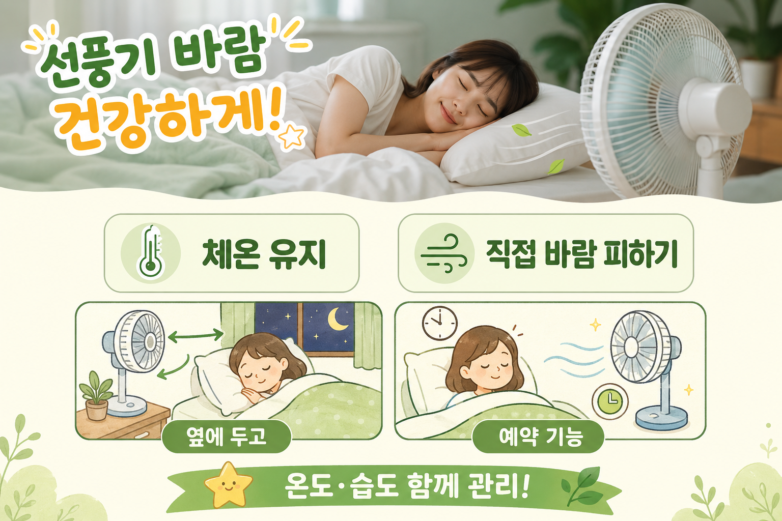 선풍기 틀고 자면 감기 걸릴까? 의사들이 말한 진짜 위험