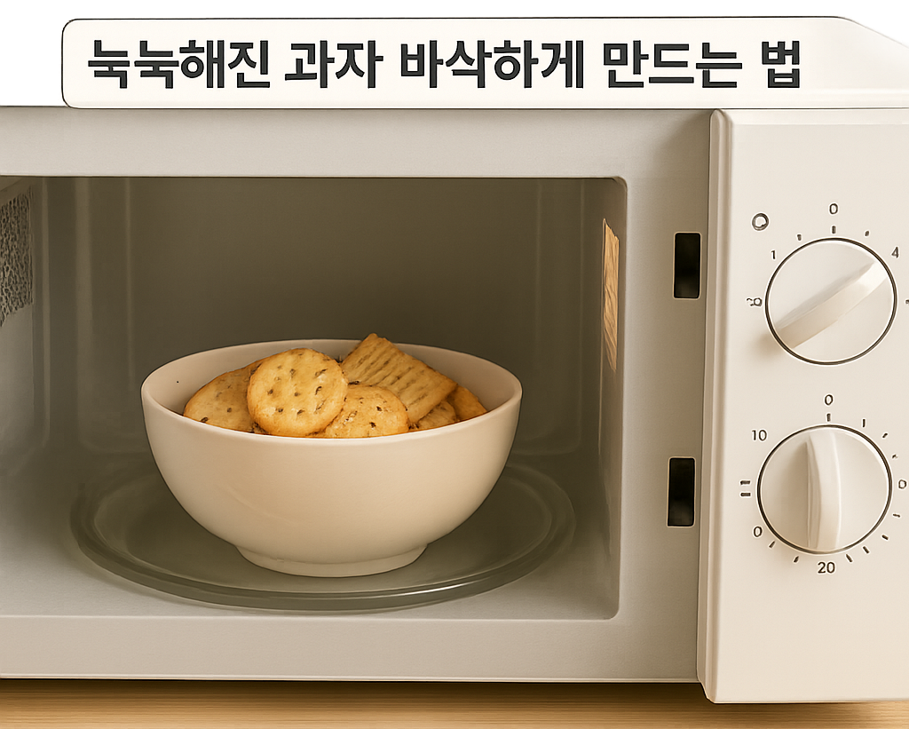 “눅눅해진 과자를 바삭하게 되살리는 기막힌 방법”