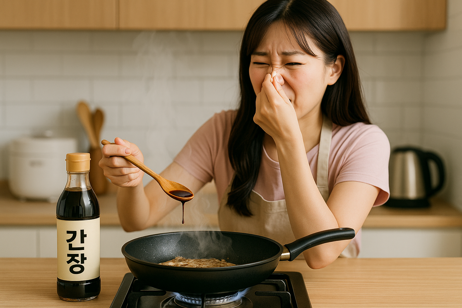 프라이팬 비린내 제거: 간장 한 숟갈로 1분에 끝|생선 굽고 밴 냄새 잡는 법
