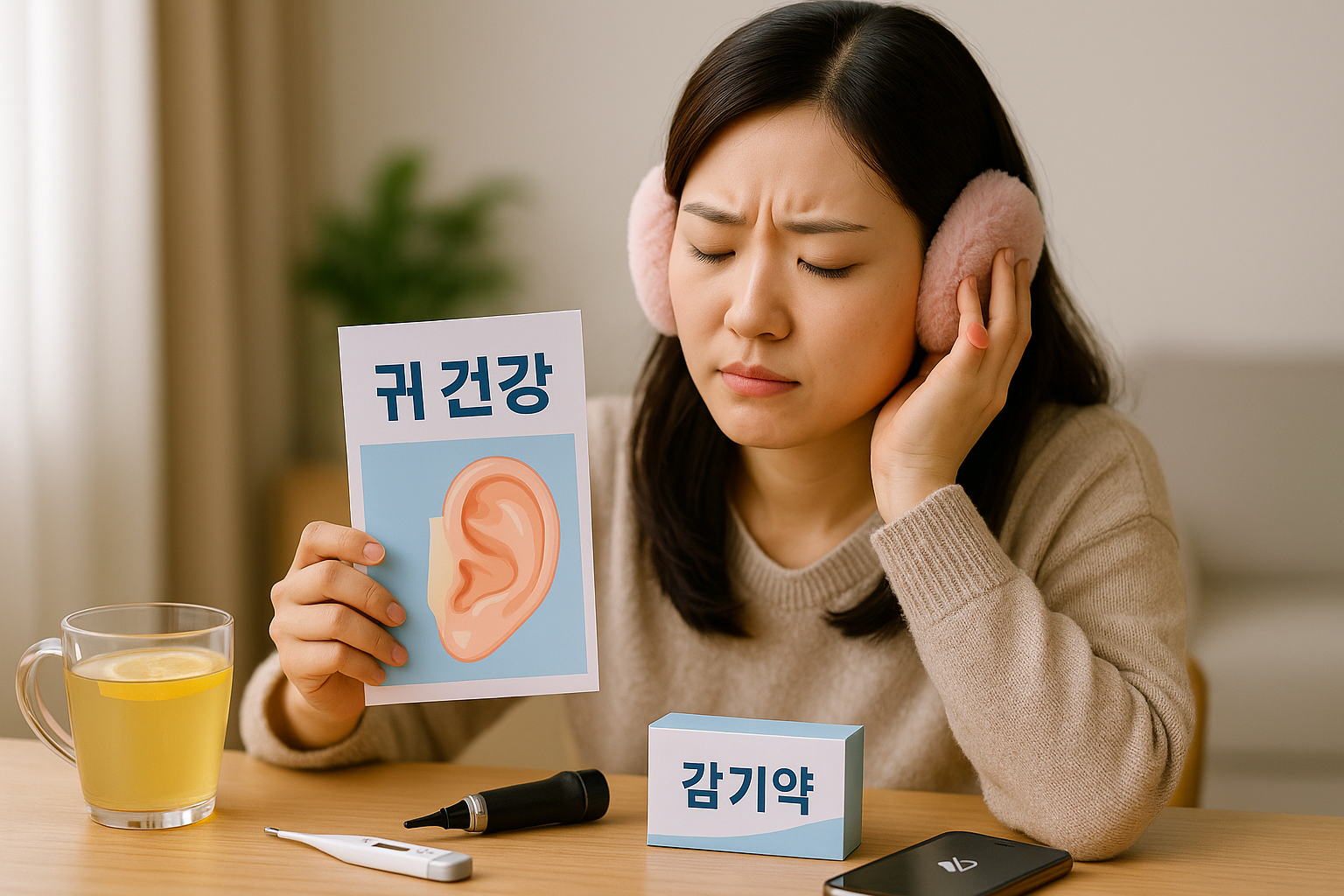 감기 뒤 귀 먹먹하면 위험 신호? 감기가 부르는 중이염·돌발성 난청 증상과 치료 시기 완전정리