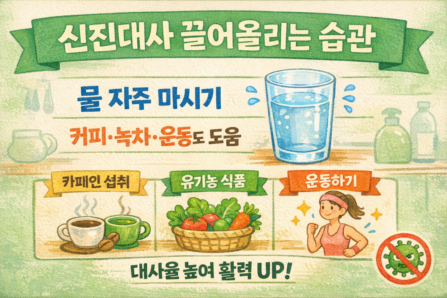 신진대사 높이는 법, 물 500mL씩 자주 마시면 좋은 이유