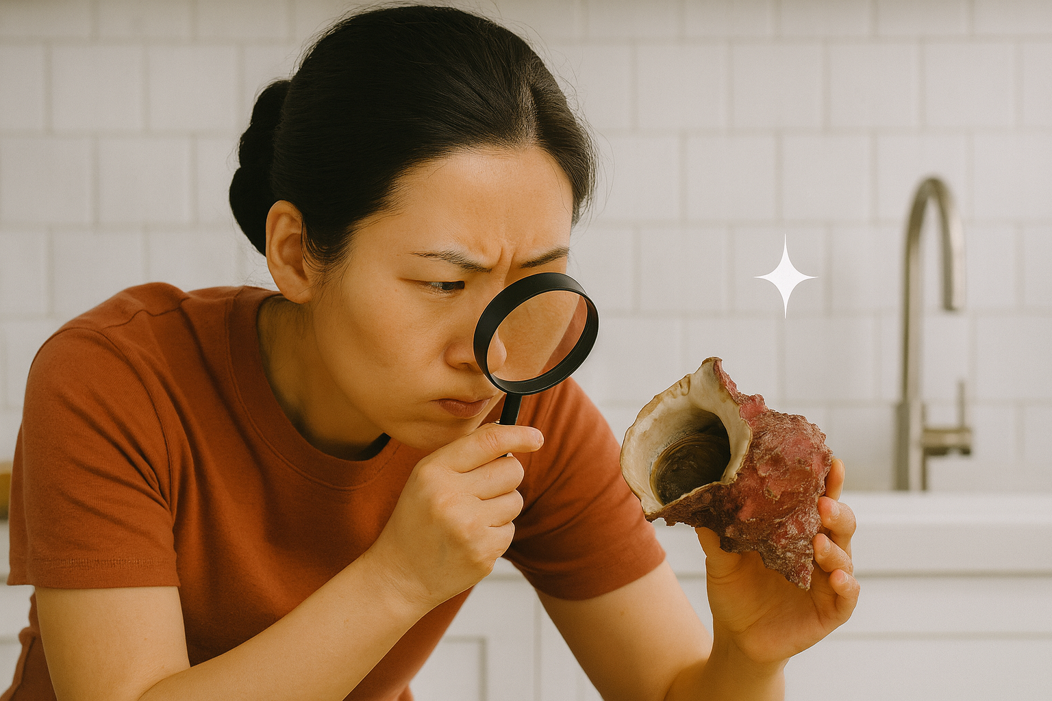 신선한 소라 고르는 법, 뚜껑과 무게가 관건!