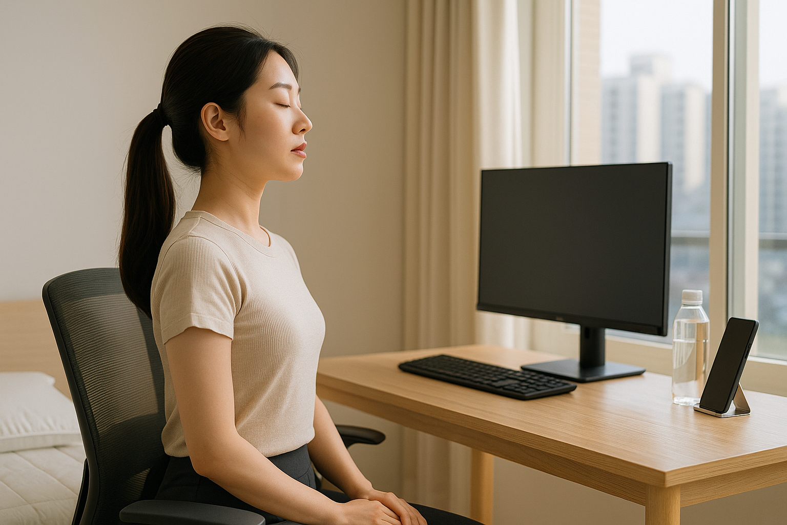 목디스크 초기증상과 예방법 | 방사통·손저림·두통, 자세 교정·스트레칭·생활관리