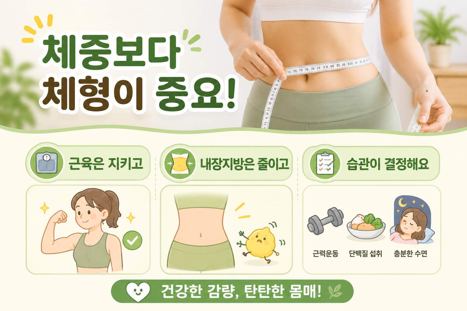 체중은 줄었는데 몸매가 무너지는 이유, 근육 지키는 다이어트 핵심