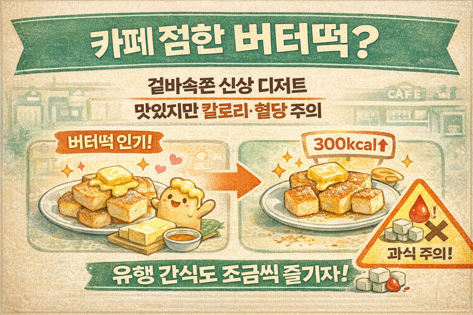 버터떡 정체, 요즘 카페 점령한 상하이 디저트…칼로리·혈당 주의해야