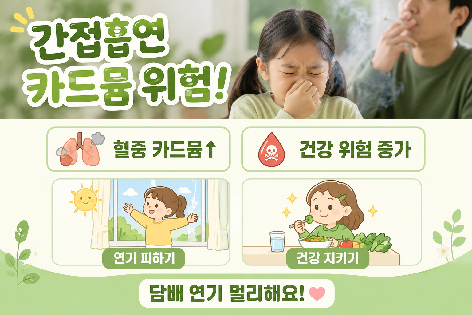담배 옆에만 있어도 중금속 흡입, 간접흡연 카드뮴 위험
