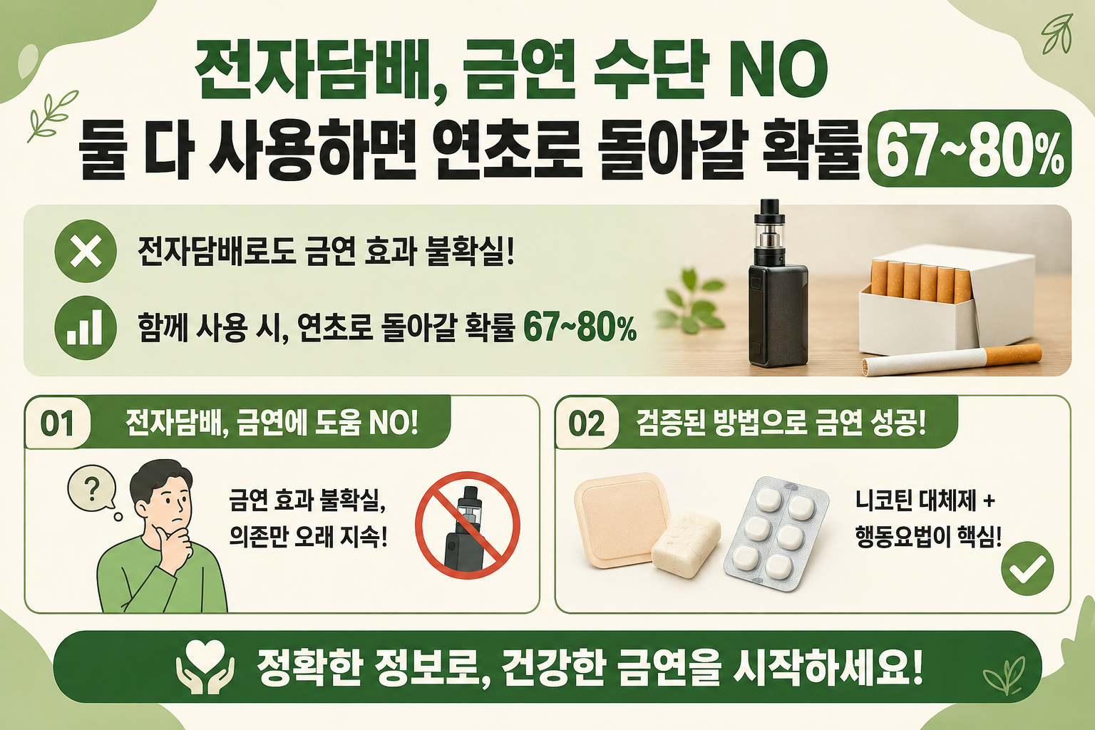 전자담배로 금연? 2년 뒤 연초 복귀 80%까지 치솟는 이유