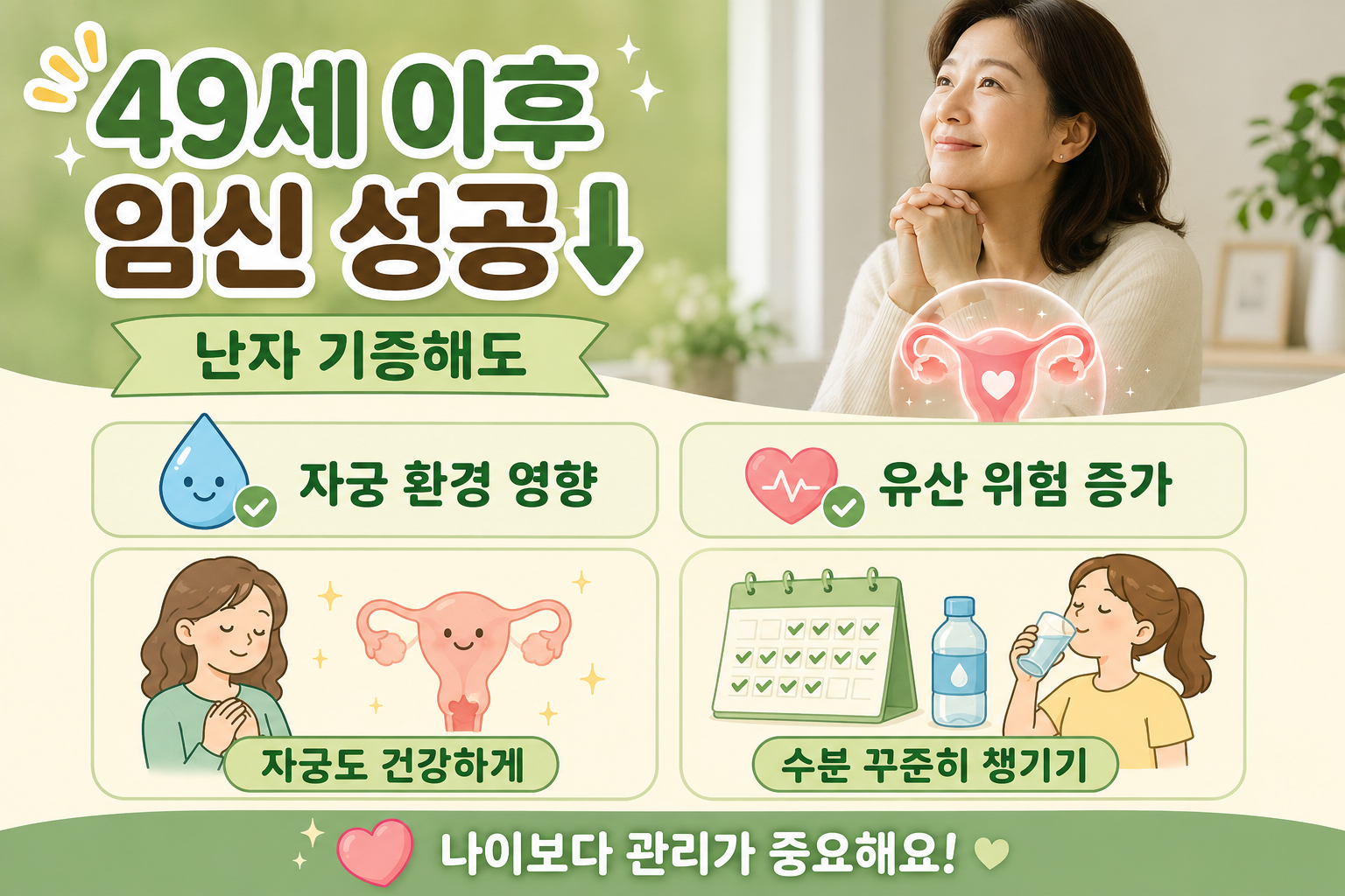 기증 난자면 나이 극복? 49세 이후 출산율 32%·유산 위험 2배