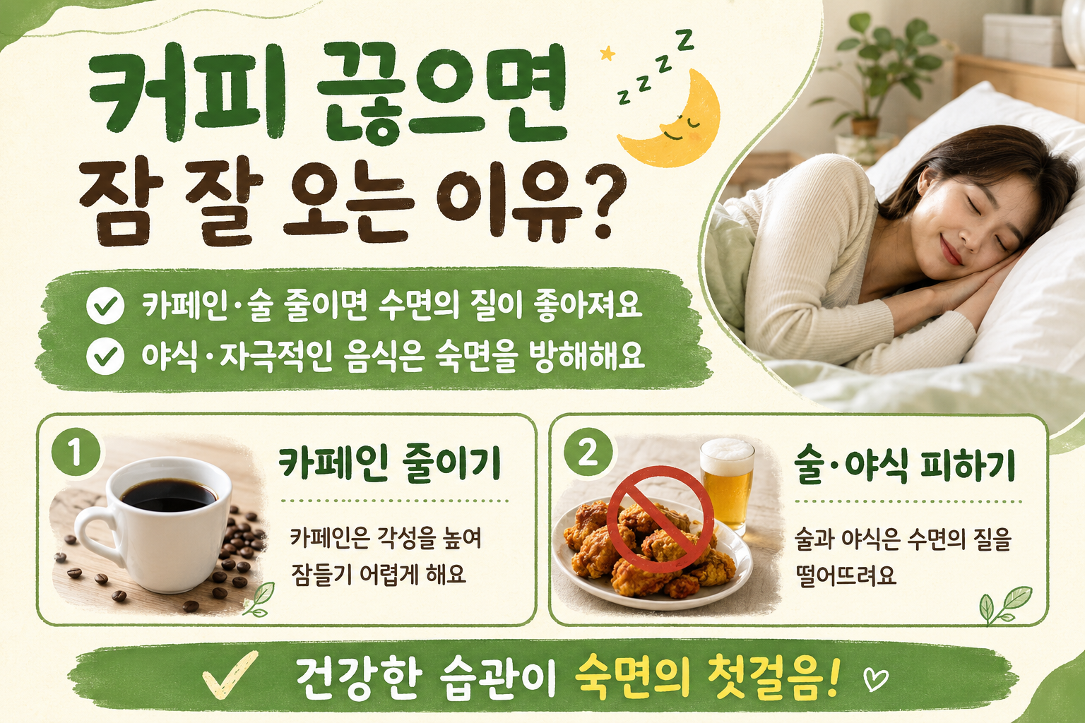 커피 끊으면 왜 잠이 잘 올까? 숙면 방해하는 3가지 습관