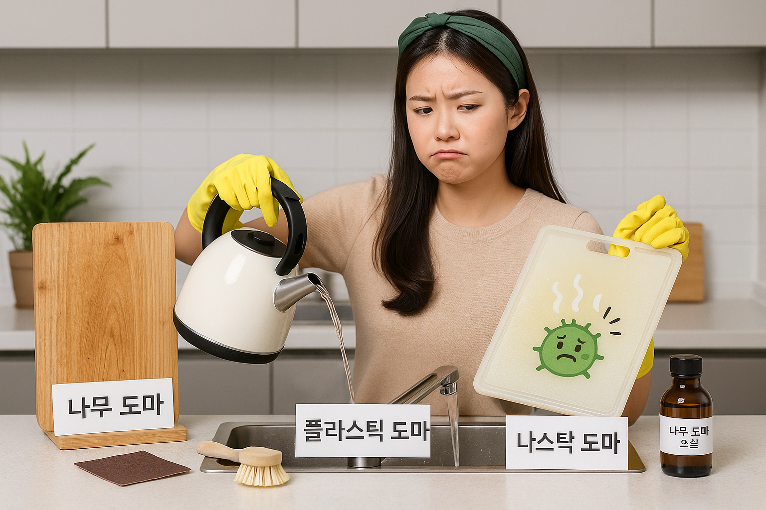 나무 vs 플라스틱 도마, 위생 승자는? 곰팡이·세균 막는 관리법 총정리