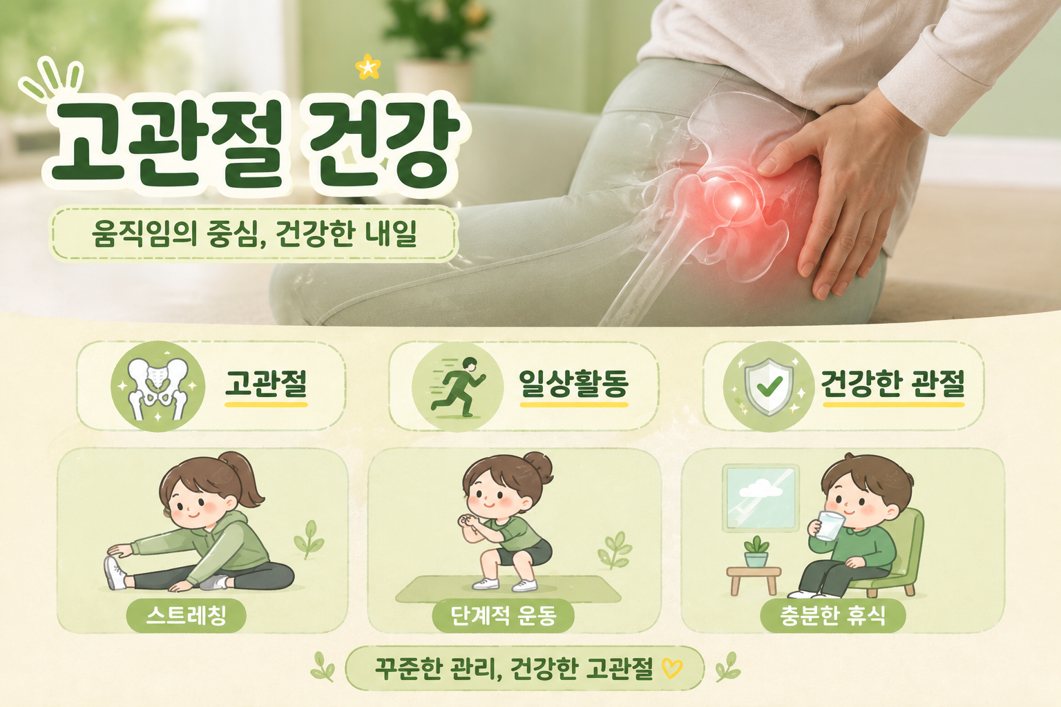 달리다 사타구니가 콕콕? 고관절충돌증후군 의심 신호와 대처법