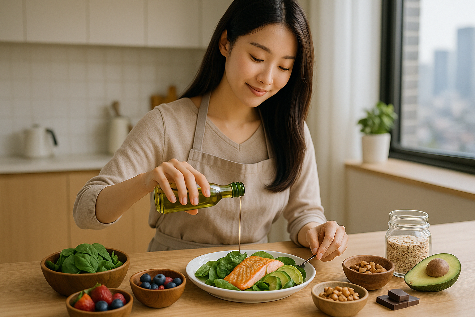 심장에 좋은 음식과 실천법 | 오메가3·올리브오일·견과류·베리·통곡물 핵심 가이드
