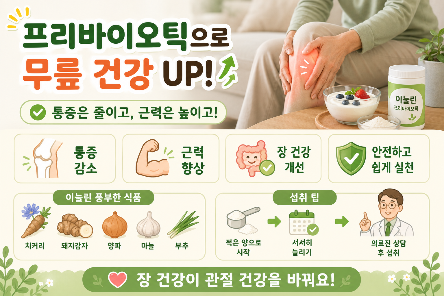 아침 요구르트에 ‘이것’ 넣었더니…무릎 관절염 통증 줄고 근력 높아졌다