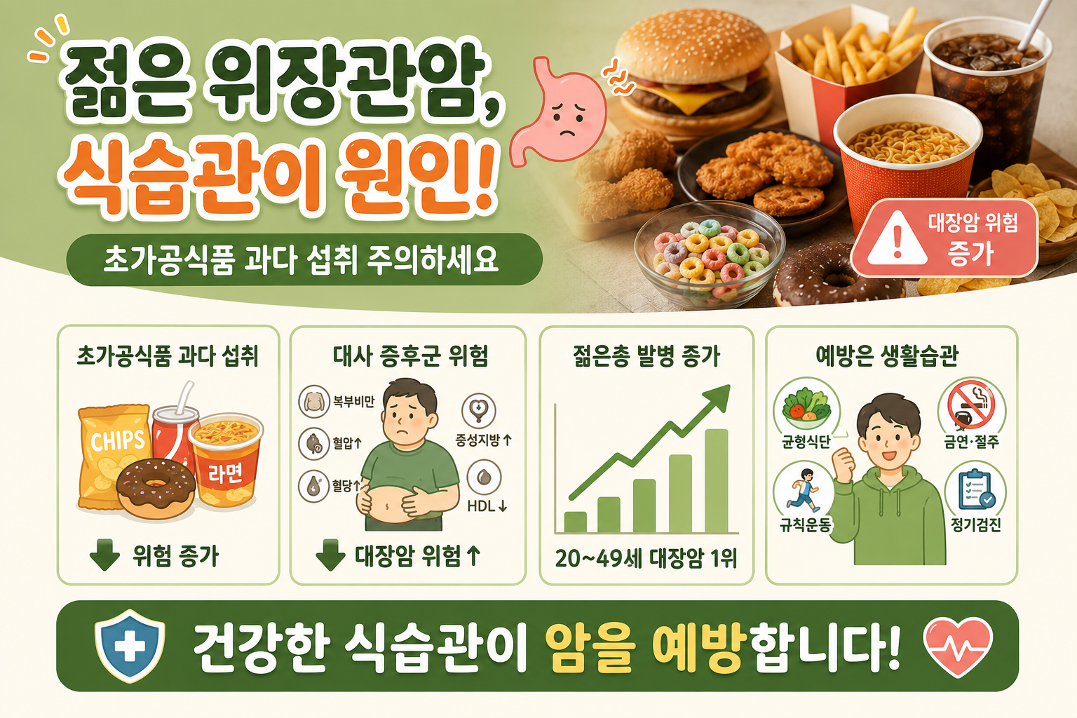50세도 안 됐는데 대장암? 젊은층이 초가공식품을 조심해야 하는 이유