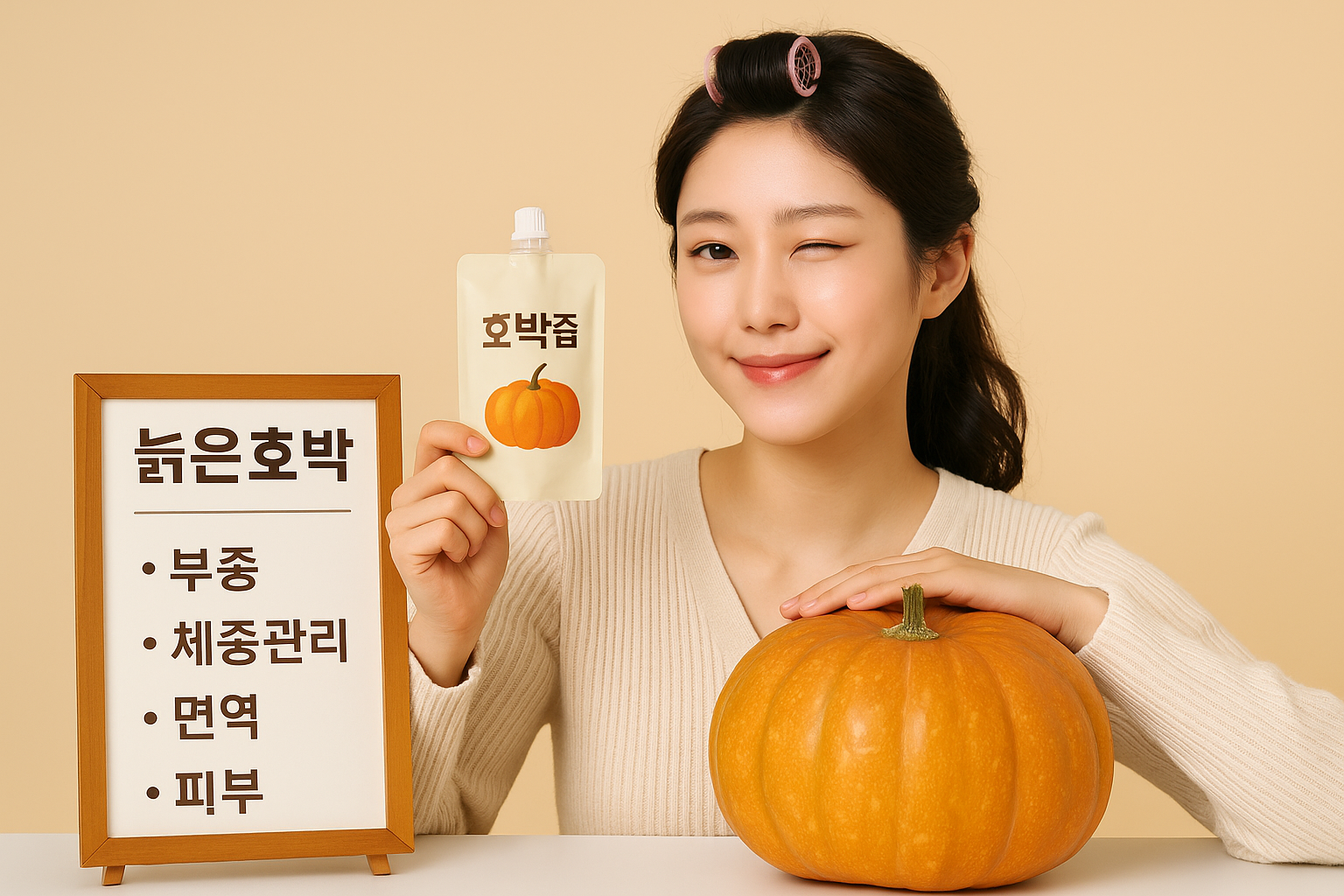 늙은호박 효능과 호박즙: 부종·체중·면역·간 건강 효과 총정리