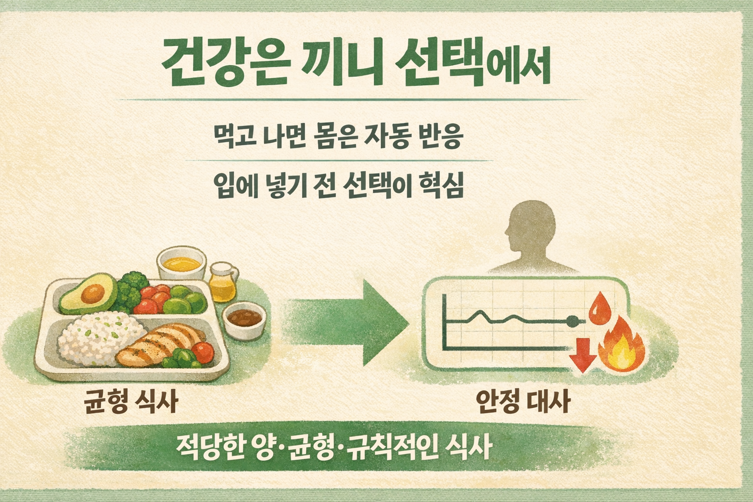 식사습관 하나가 혈당·만성질환 갈랐다…매일 먹는 한 끼의 건강 법칙