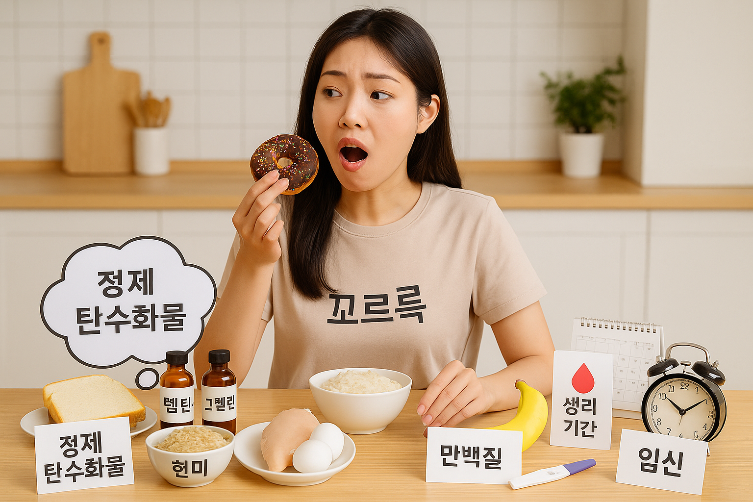 밥 먹고도 계속 배고픈 이유: 정제 탄수화물·수면 부족·생리·임신 오해와 식욕 조절법