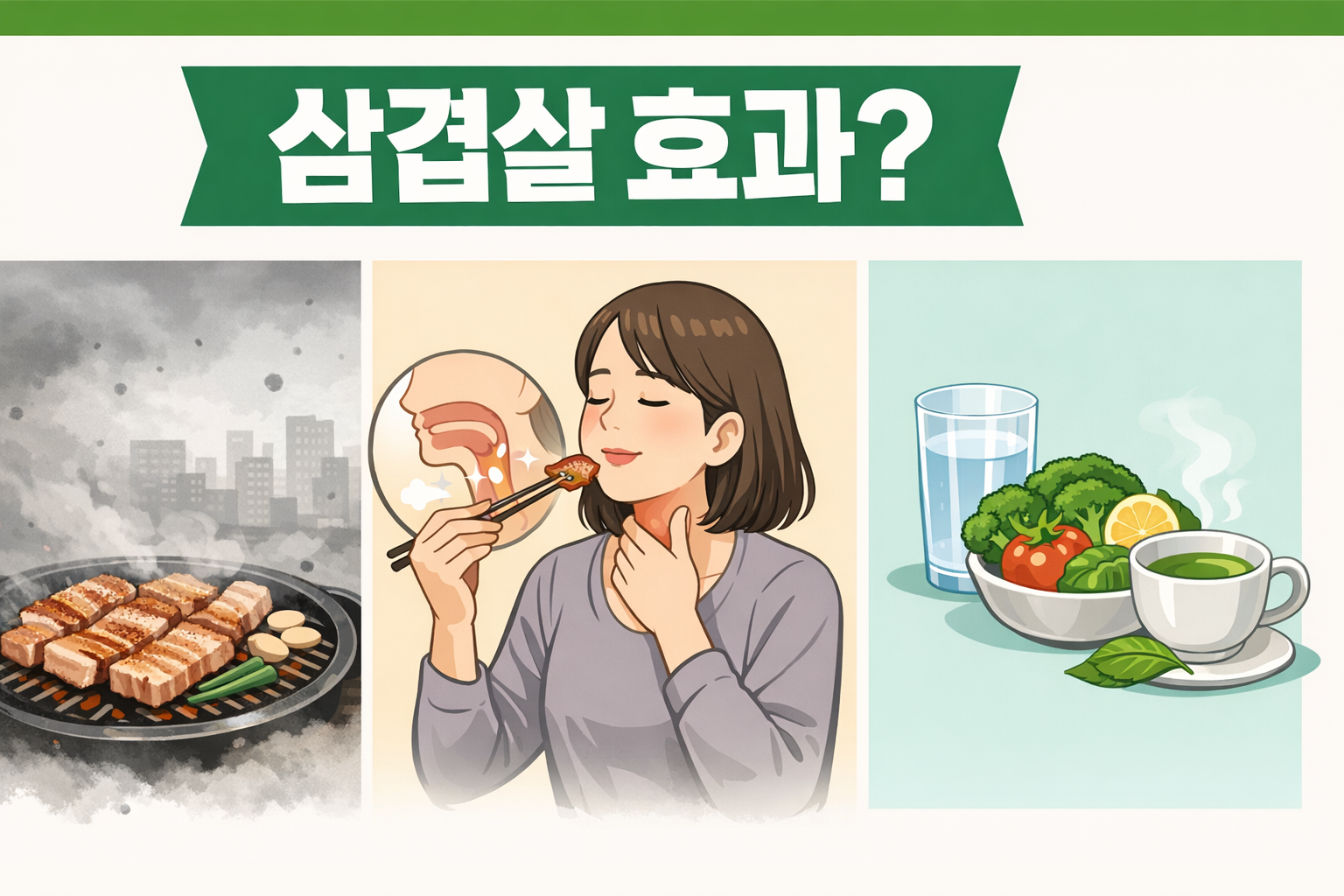 미세먼지에 삼겹살 효과 있을까? 목 칼칼할 때 편해지는 이유와 진실