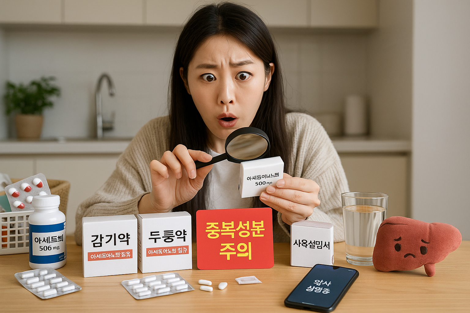 집에 있던 약 함부로 먹다간 간 망가진다: 아세트아미노펜 중복·오남용 경고와 안전 복용 가이드