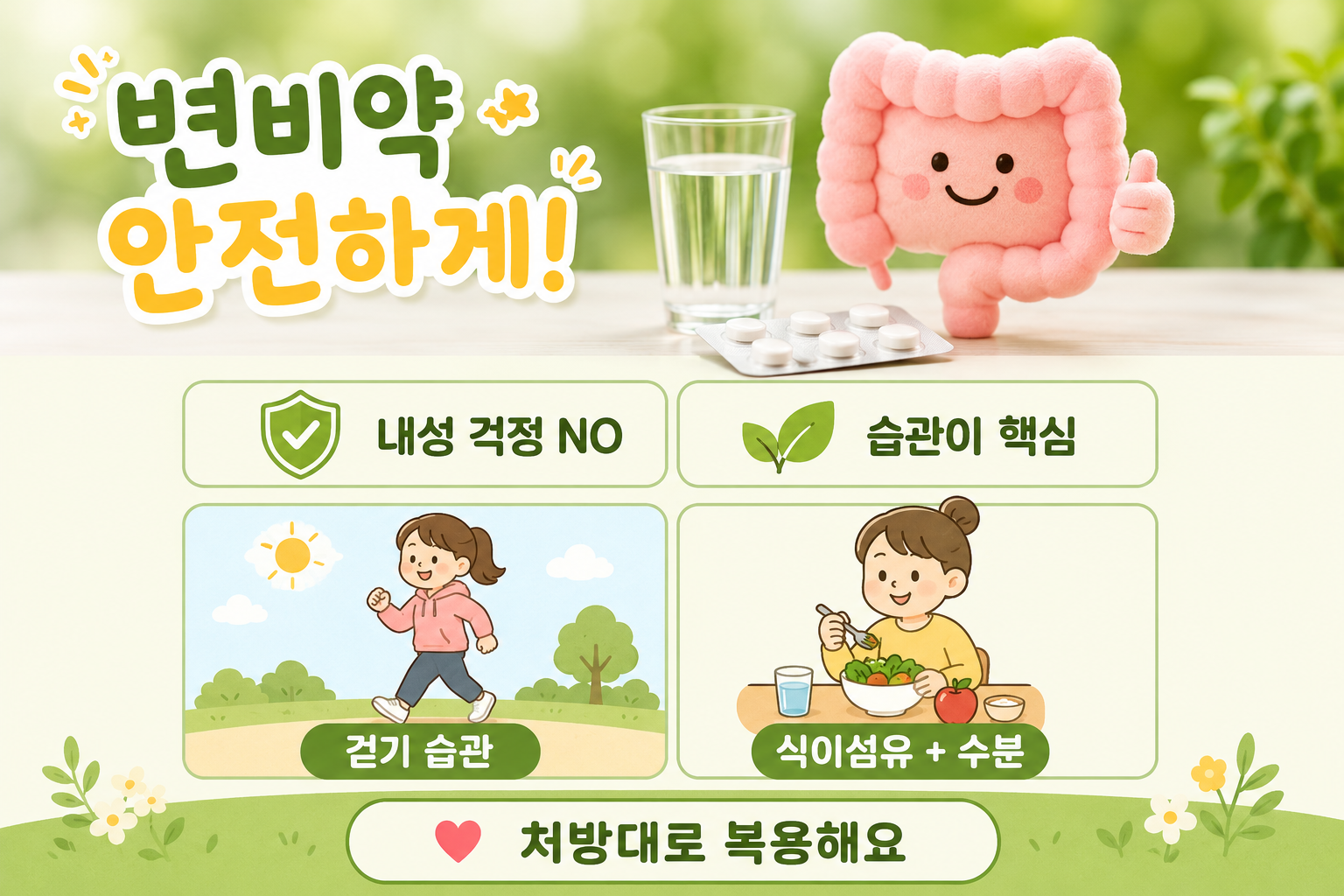 변비약 오래 먹으면 내성 생길까? 장 운동 기능 상실 속설의 진실