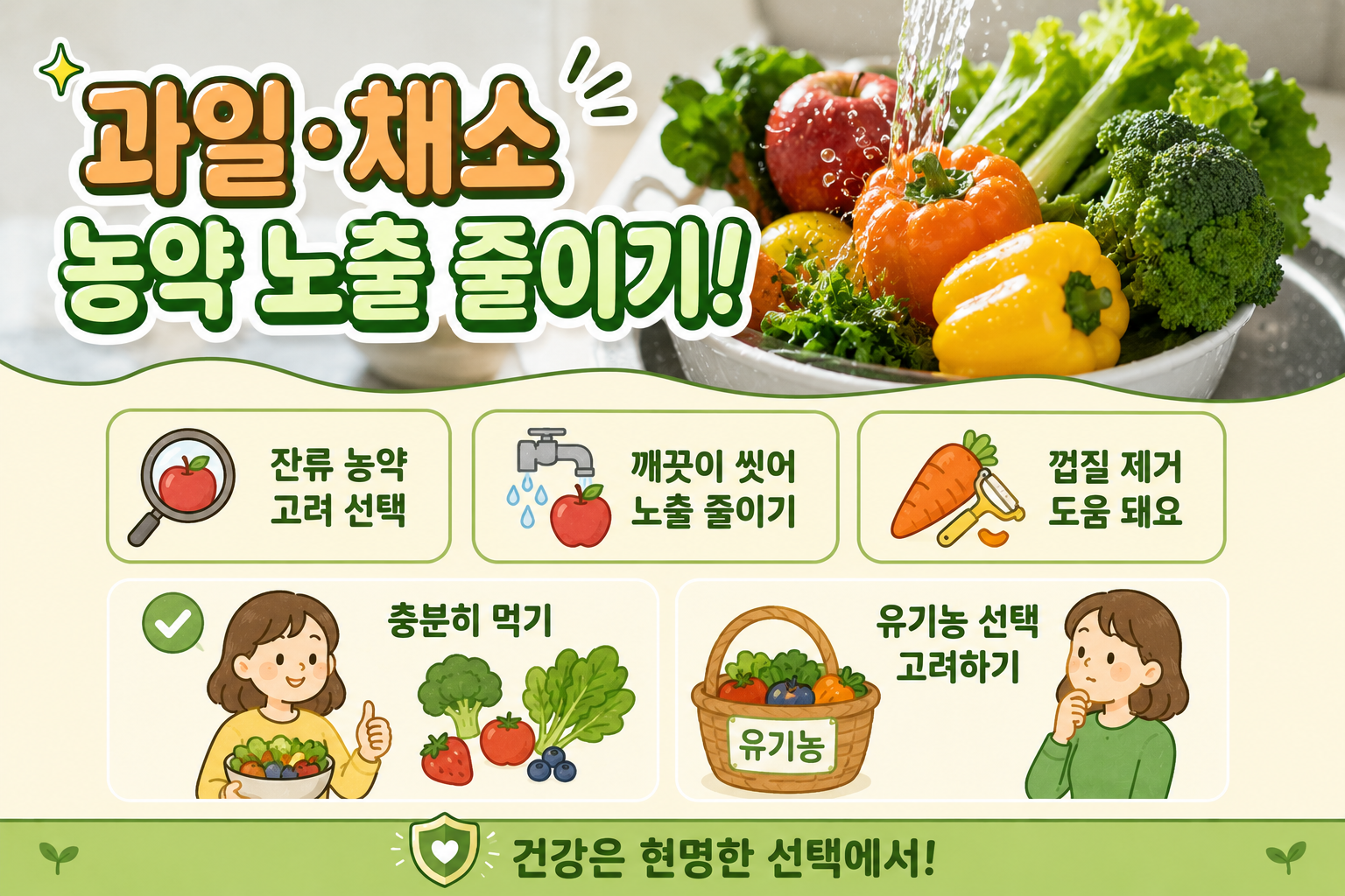 과일·채소 먹어도 농약 노출될 수 있다, 감자를 더 주의해야 하는 이유