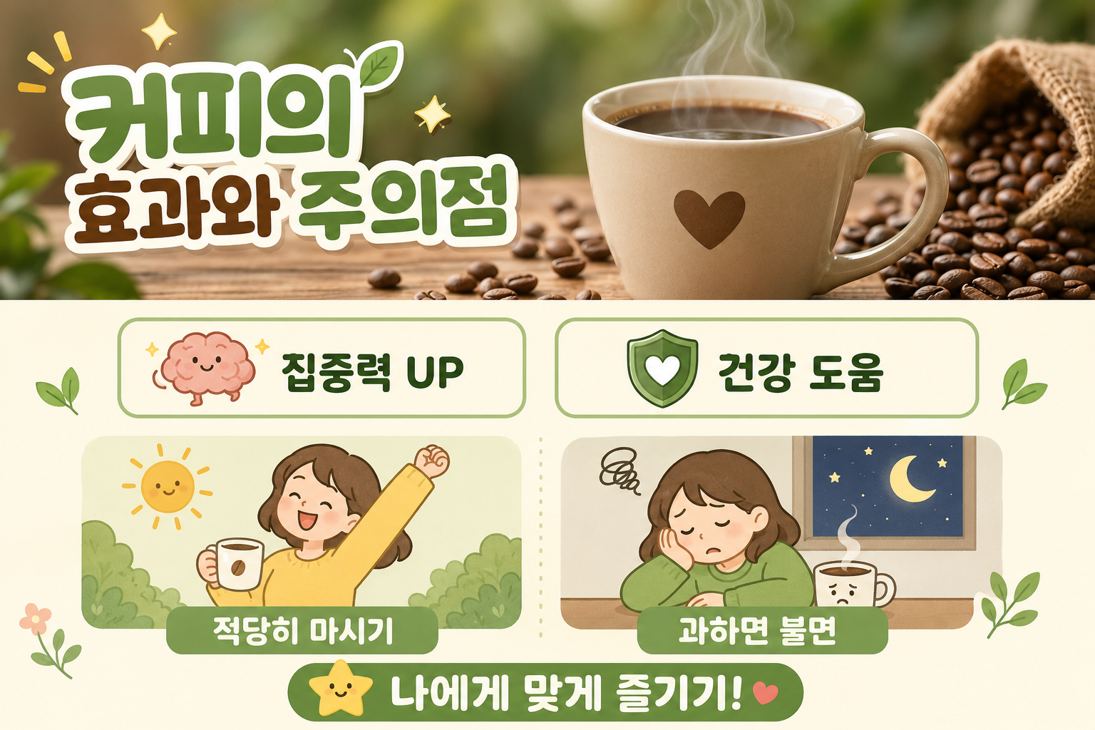 커피 하루 몇 잔까지 괜찮을까? 카페인 400mg의 효능과 부작용