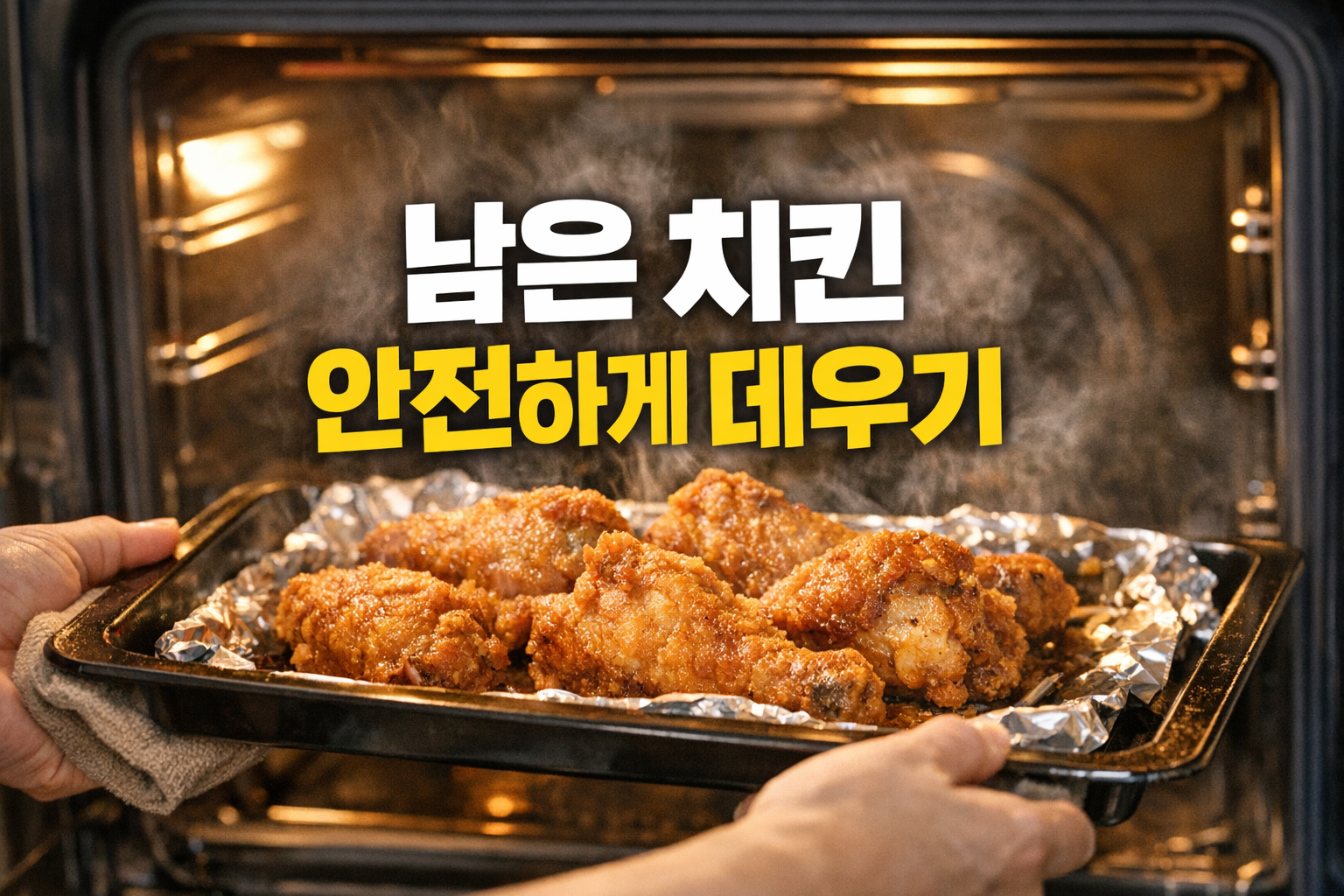 남은 치킨 데우기, 전자레인지로 그냥 돌리면 위험한 이유…2시간·3일·75도 안전 기준