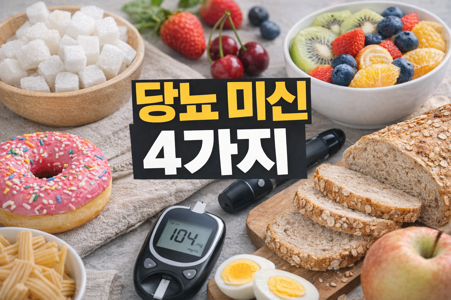 당뇨인은 과일도 금지일까? 혈당 관리에서 틀리기 쉬운 음식 미신 4가지