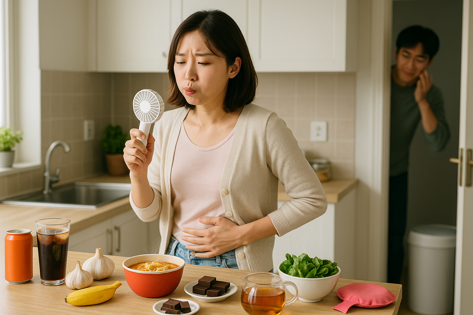 잦은 방귀, 질환 신호일까? 과민성장·소화불량·역류질환 체크리스트