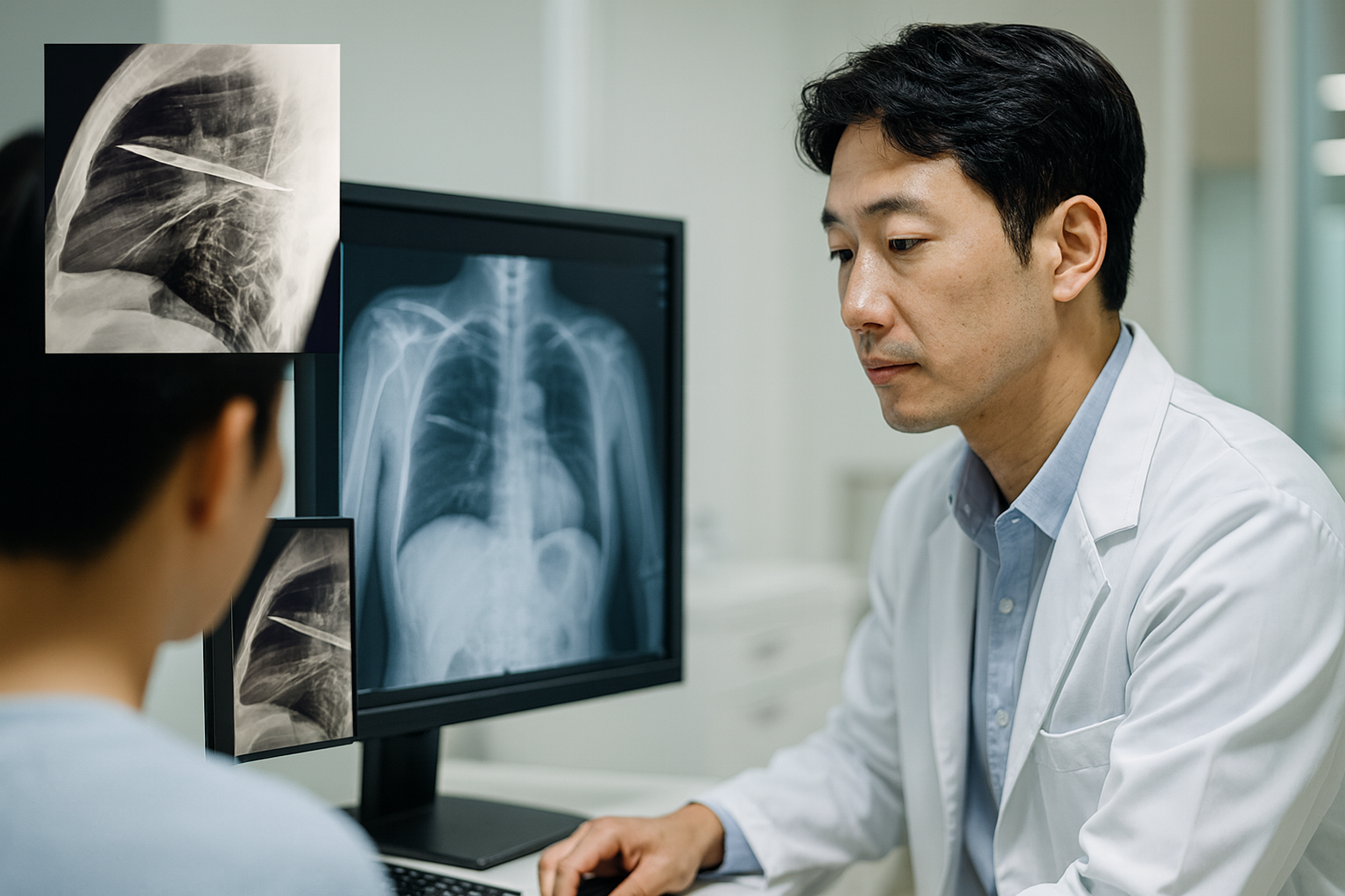 가슴에 칼이 8년? 왜 몰랐을까 — 흉부 이물질, X-ray 진단, 감염 위험까지 한 번에 정리