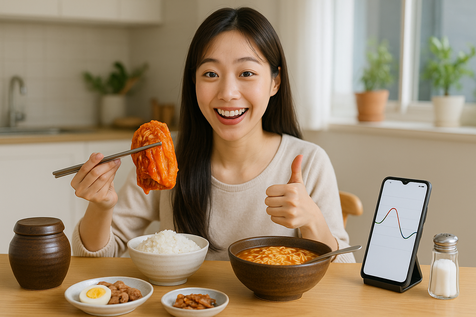 밥·라면 먹을 땐 김치부터! 혈당 스파이크 낮추는 식사 순서와 덜짠 김치 활용법