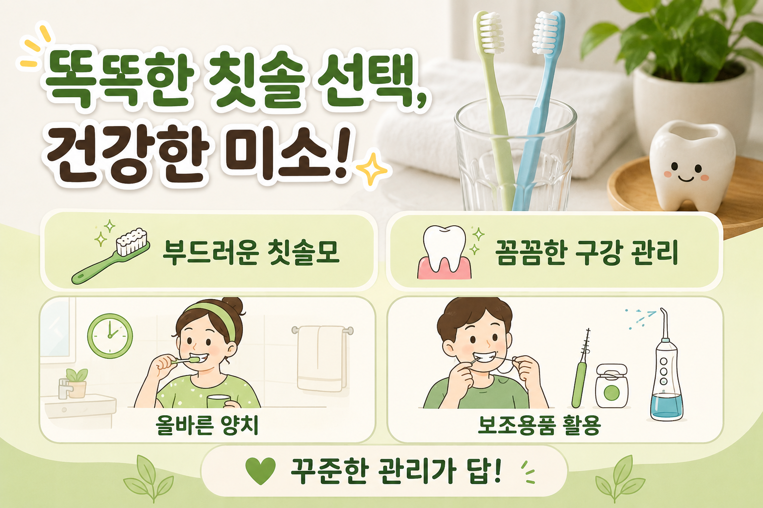 치과의사 5명이 직접 고른 칫솔, 좋은 칫솔 고르는 법과 올바른 양치 습관