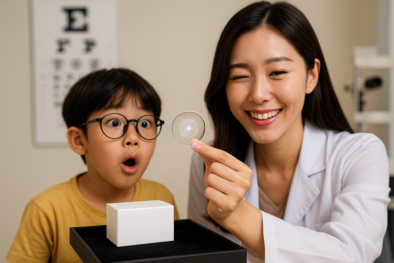 FDA 승인 에실로 스텔리스트: 어린이 근시 진행 억제 특수 안경렌즈